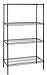 Quantum WR63-1836P Wire Shelving Starter Kit, 36"W x 18"D x 63"H, 600 lbs Capacity, Carbon Steel, Epoxy Coated, Green, NSF