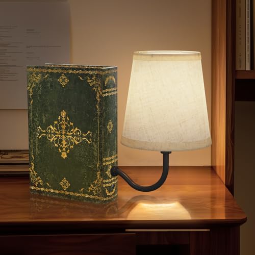 FUNTAPHANTA Vintage Bookshelf Lamp Rechargeable Cordless