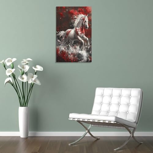 Impression sur toile cheval murale decoration interieure moderne tableau - 5
