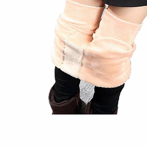 Chirldren Winter Fleece Lined Pantyhose For Girls Stretch Leg Warmers Leggings ThigtThigh High Stockings4