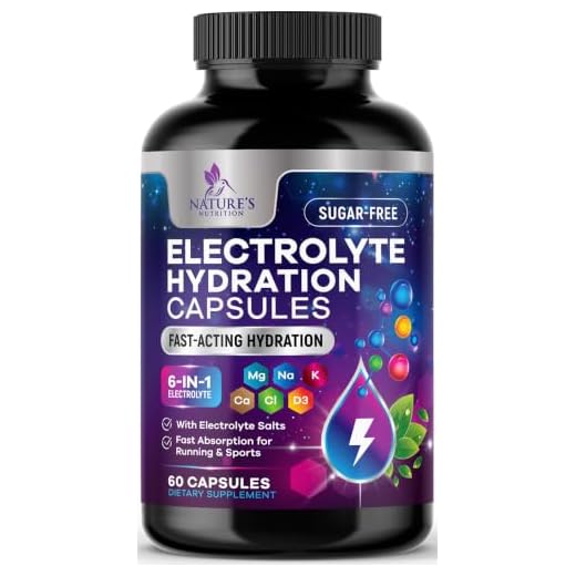 Electrolyte Capsules - Hydration Electrolytes Complex With Magnesium, Sodium, Potassium and Chloride - Keto Friendly Rehydration Recovery Supplement with Zero Sugar - Bottled In USA - 60 Capsules