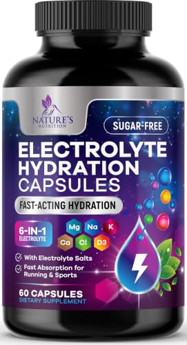 Image of Daily Electrolyte Replenisher Tablets - 9 Essential Electrolytes and Minerals for Hydration Supplement, Salt Tablet for Runners, Vegan, Sugar-Free, Keto-Friendly, Non-GMO - 60 Tablets (60 Servings)