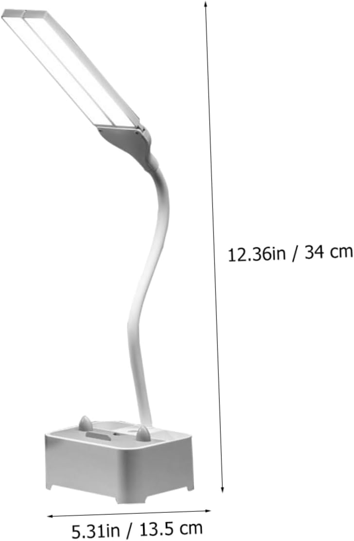 POPETPOP 1set Dual- Led Desk Lamp Storage Function for Students Portable USB Book Light for Bedroom Living Room and Study Use