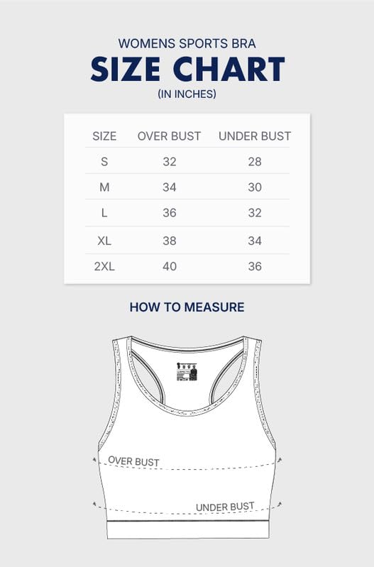 Image of TECHNOSPORT Women's Solid Slim Fit Scoop Neck Sports Bra ELASTOPLUS 4-Way Stretch Sleeveless Polyester Quick Dry UPF50+ for Gym Yoga Running