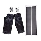 EWQK Bequemes Silikon-Lenkerband für Fahrrad, rutschfest, stoßfest, für Rennrad, Rennrad, Zubehör für Fahrrad (Farbe: Schwarz