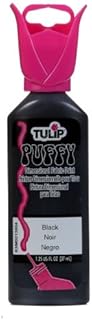 Tulip tulippfblack Dimensional Fabric Paint 1.25oz Black, 1.25_Puffy Royal Blue, 37 ml (Pack of 1)