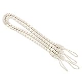 Cuerda trenzada gruesa. Juego de 2 abrazaderas de cuerda de yute para cortina de arpillera