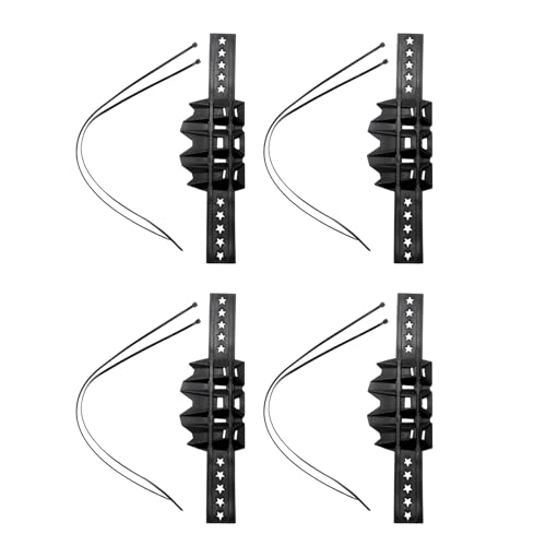 Garde de protection d'échappement moto universel motocross 4X anneau silencieux noir