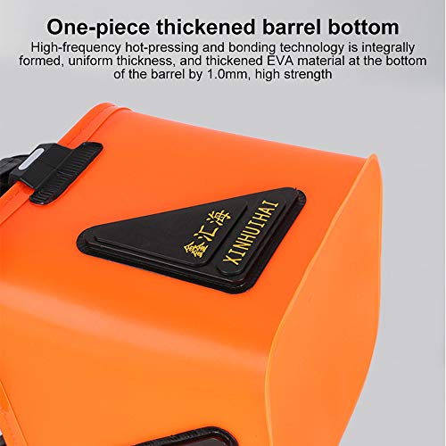 BIGBIGFAMILY Balde de Peixe Vivo, Balde Dobrável, Resistente, Impermeável, Caminhada, Acessórios de