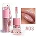 LuckNest 3 Colors Shimmery Lip Gloss, Glitter Moisturizing Lipstick,Nourishing and Hydrating with High-Shine Glimmer Finish & Sheer Wash Of Color, Non-Sticky, Vegan & Cruelty-free