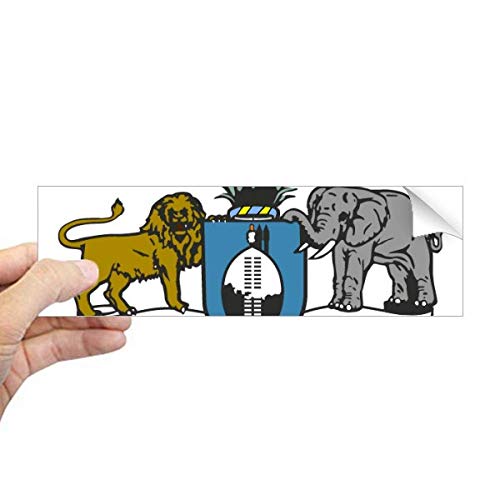 Autocollant Swaziland Africa rectangulaire DIYthinker pour fenêtre