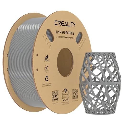 ⚡ Creality Hyper PETG Filament 1.75mm, High-Speed PETG for 30–600mm/s Printing, Low Stringing, Strong Layer Adhesion, +/- 0.03mm Accuracy,Fits for Most FDM 3D Printers(Gray)