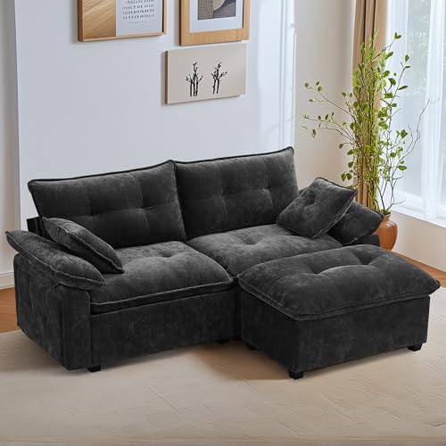 LURVIA Modular Loveseat & Ottoman, 81.5