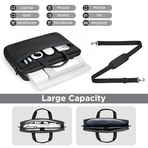 Maletín Para Laptop 14-15 Pulgadas Negro Resistente Al Agua miniatura 3