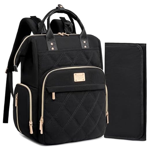 Weitars Diaper Bag Backpack Travel Diaper Backpack, Large Baby Diaper Bag with Changing Pad Baby Bag for Boys Girls (Black)