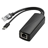 Conversion PoE vers USB-C 5V/3A: Ce splitter poe 5v 3a transforme une alimentation PoE 48V en sortie USB-C stable 5V/3A 15W, idéale pour alimenter des appareils compatibles. Ce type c poe splitter 5v 3a prend en charge une tension d’entrée DC 36-57V et fonctionne parfaitement pour Raspberry Pi 4B/4B+ et équipements domotiques nécessitant une alimentation fiable