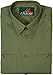 Produktbild La Chasse Jagdhemd einfarbiges, olivgrünes Herrenhemd mit 2 geknöpften Brusttaschen Langarmhemd Jägerhemd hochwertig & robust Outdoorhemd Freizeithemd (45/46)