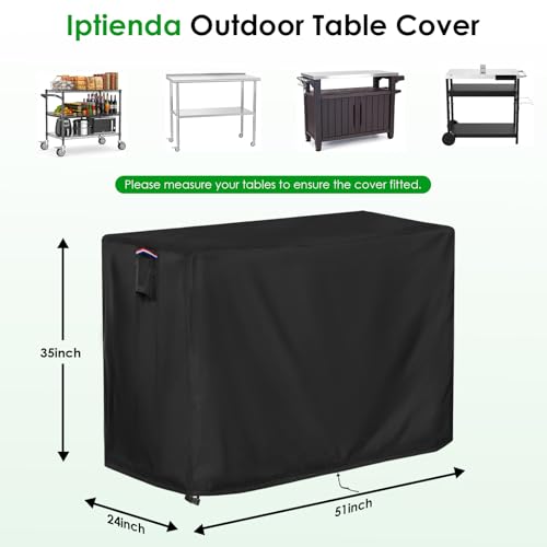 Iptienda Capa de Mesa para Área Externa para Mesa de Bar Alta de Pátio, Capa de Mesa de Preparação À