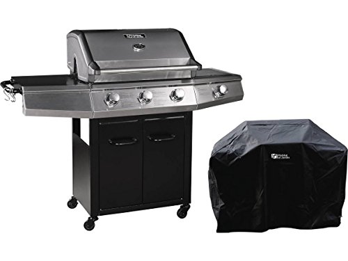 Barbacoa A Gas Bingo 4 - 4 Quemadores (1 Lateral) - 14Kw + Funda De Protección - Negro En Oferta Barbacoa De Gas Bingo 4, 4 Quemadores, Incluye 1 Láteral, Con Funda Protectora, 14 Kw, Color Negro
