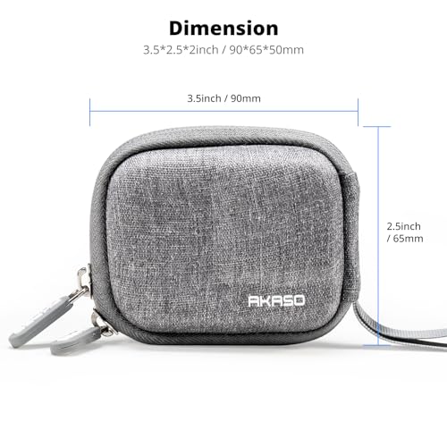 AKASO Mini Action Camera Storage Bag - Protective Carrying Case for GoPro Hero12/11/10/ 9, EK7000/Brave 4/Brave 7 LE/Brave 7/DJI/Apexcam Action Cameras - Image 7