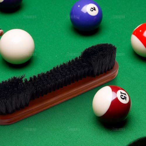 Brosse de billard AUEAR pack de 3 avec nettoyeur de flèche de queue marron