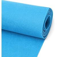 LUPATDY Tela de Fieltro Azul Cielo 40cm x 250cm, Rollo de