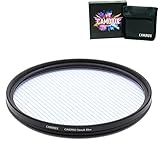 Camdiox Cinepro EX Blue Streak Star Flare Filter - Cinematic Starlight Effect with rotatable Ring fo
