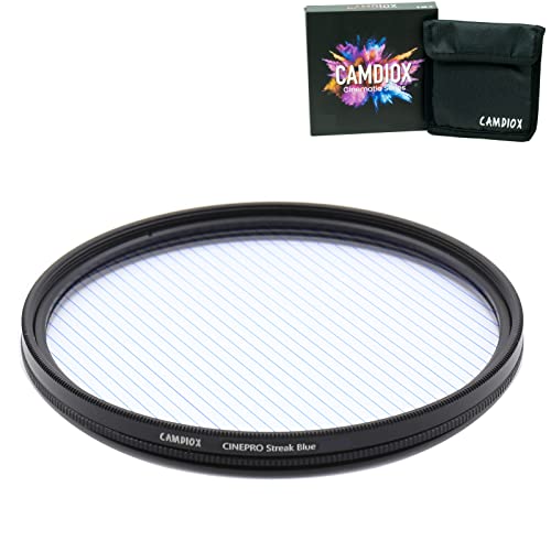 Camdiox Cinepro Ex Blue Streak Star Flare Filter - Cinematic Starlight Effect With Rotatable Ring For Dslr Mirrorless Video Camera (77Mm) #TOP17