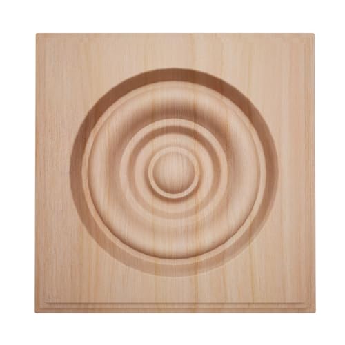 Americraft Rosace bois franc carré 3 1/2"L x 3 1/2"H Cerisier