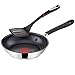 Produktbild Tefal G43502 Jamie Oliver Induktion Pfanne 20cm + Tefal Pfannenwender, Edelstahl Pfannen mit Antihaftbeschichtung, Induktionsherd geeignet, Antihaft Bratpfanne, Genieteter ergonomischer Edelstahlgriff