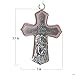 Ganz Ornate Crib Cross Decor with Ribbon Baby Girl for Baptism, Christening, Baby Shower God Bless Our Baby Girl
