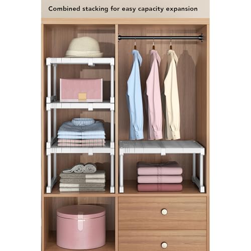 Support de placard en acier extensible étagère cuisine rangement modulable - 4