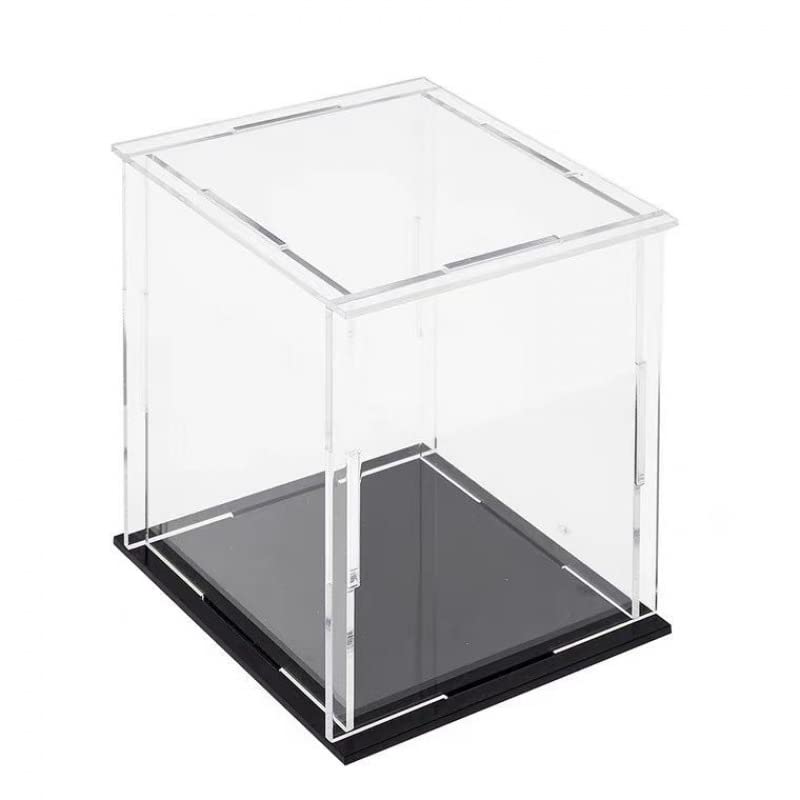 Clear Acrylic Display Case Box ?Versatile Collectibles Display Dustproof Showcase with Thickening Base?for Display Figures Collectibles ((6x6x10inch/15x15x25cm)