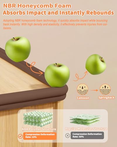 Image of Baby Proof Corners and Edges, 6.6FT 0.6'' Thick, Peel and Stick