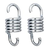 Markeny 2PCS Hammock Spring，Markeny Hardened Galvanized Steel Extension Spring Coil 600lb Support for Hanging Hammock Chairs
