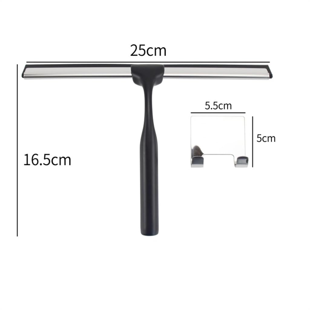 Raspador de Vidrio de acero Inoxidable, limpiaparabrisas de Goma Suave for Piso, Oficina, hogar, raspador de Vidrio