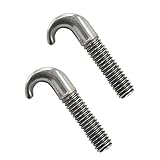 1983-1993 Mustang Convertible Roof Top Metal Closing Latch J-Hooks Pair