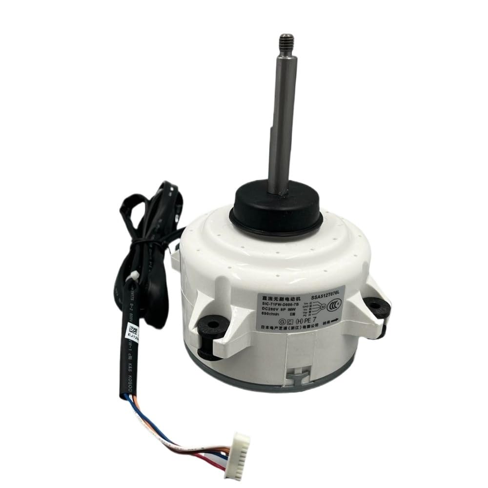 for Air Conditioner Outdoor Unit DC Fan Motor SIC-71FW-D886-7B SSA512T076L DC280V 86W 890r/mln Conditioning Parts