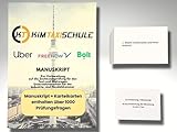 Taxi und Mietwagen | Vorbereitung auf die IHK-Fachkundeprüfung | Unternehmerschein I MANUSKRIPT + KARTEIKARTEN