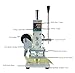 10x13cm Hot Foil Stamping Machine, Manual Leather Hot Stamp Embosser, Max. 350℃ PU PVC Paper Wood Embossing Machine with Digital Display, U-Shaped Slot & Full Scale, Foil Paper Roller Included