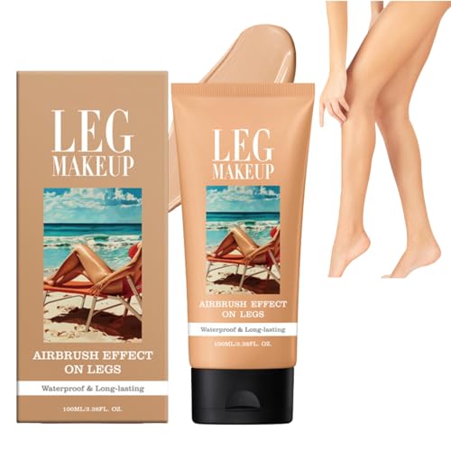 Full Coverage Waterproof Leg Makeup to Cover Veins, Body Concealer for Mature Skin, Smooth Tone Long Lasting Body Scar Cover Up (#02)