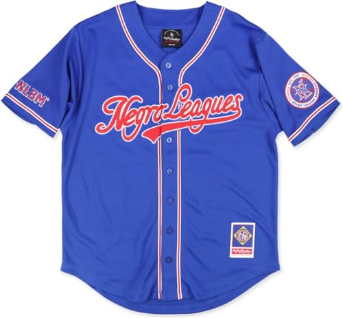 Big Boy Negro Leagues S8 Commemorative Mens Baseball Jersey [Royal Blue - 5XL] - ID#63338