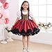 Luzlen Girls Pirate Costume Kids Halloween Buccaneer Dress Up Cosplay Party Outfits with Accessories, 6-7Y(Tag 140)