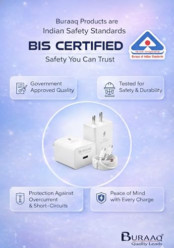 Image of 45W GaN-PD Charger| Compatible with Samsung Galaxy S20 to S25 Ultra Series,Vivo Flash Charge,Nothing and Google Rapidly Charge, Type-C Laptop & More with C to C Cable| BIS Certified|