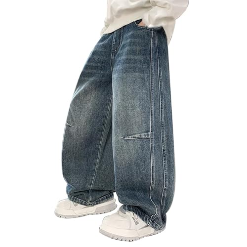Pantalones vaqueros para niños con rodillas reforzadas en tejido elástico resistente