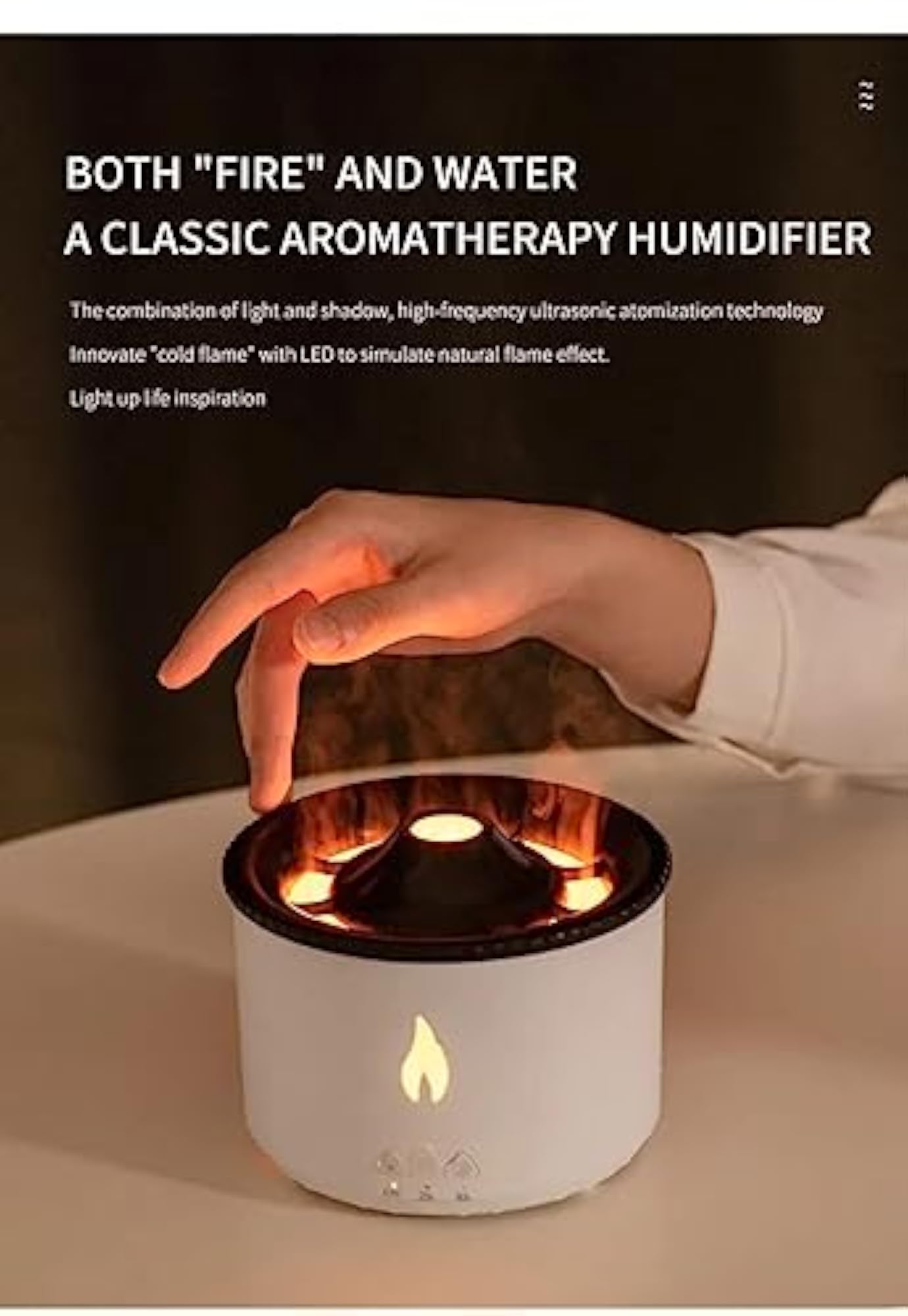 Essential Diffusers Volcano Flame Aroma Diffuser for Home