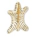 Rachlicy Schmuck-Teller-Keramik-Schmucksack-Tablett dekorative Tablett-Anzeigen-Organisator-Halter für Schlüsselschmuck-Armbänder Ohrringe Ringe Halter Zebra-Streifen (Gold)