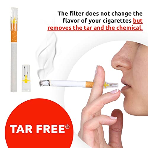 Tar Free Disposable Cigarette Filters - 350,700 Piece Bulk Cigarette Filter Pack - Easy To Use Smoking Filters - Gmp Certified Safe - Reusable Up To 6 Times -Tar Filters In Resealable Bag (350 Count) #TOP1