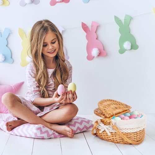 Happypicnic 12\" Picnic Basket - Small Wicker Basket with Foldable Handle Lid & Removable Liner | Cute Picnic Basket Toy Empty for Kids, Gift, Halloween, Christmas, Valentines, Easter, Birthday, Solid - Thumbnail 6