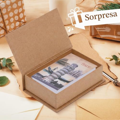 Miniatura 4 de Tissting Caja Fuerte Libro Con Combinación, 18 X 12 X 5,5 Cm Caja De Seguridad De Libro De Italia Torre Inclinada Secretos Caja De Almacenamiento Con Cerradura Para Efectivo Joyería